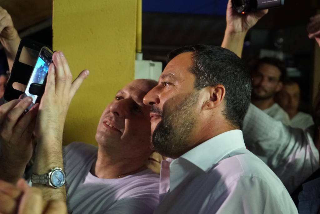 Salvini alla Festa della Lega di Golasecca