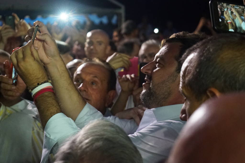 Salvini alla Festa della Lega di Golasecca
