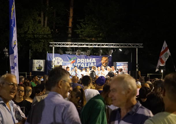 Salvini alla Festa della Lega di Golasecca