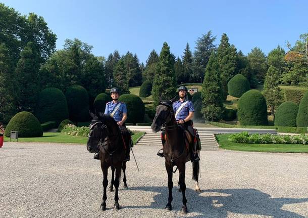 Ai Giardini i carabinieri a cavallo