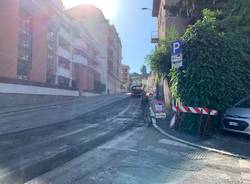 Cominciano i lavori stradali in via Maspero