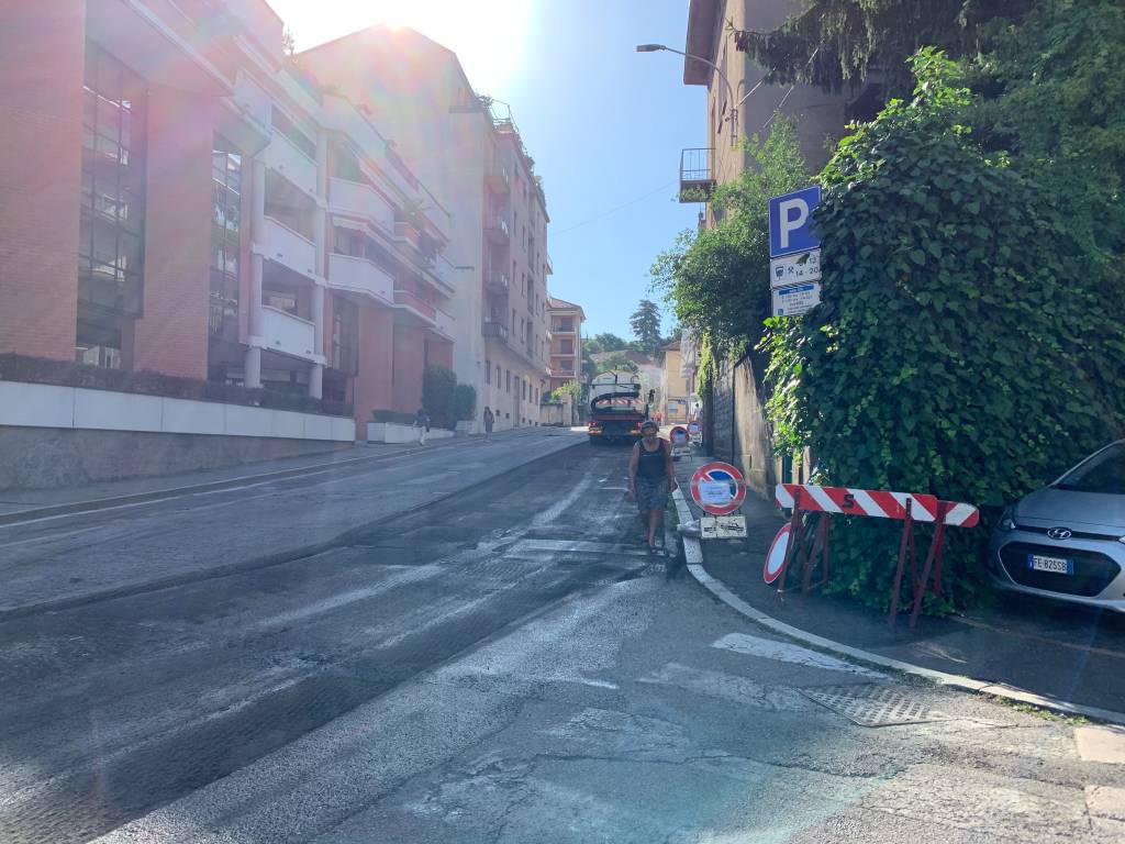 Cominciano i lavori stradali in via Maspero