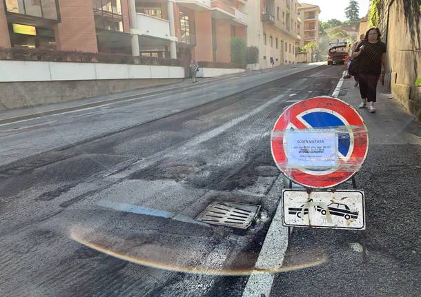 Cominciano i lavori stradali in via Maspero