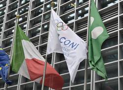 olimpiadi coni milano bandiera