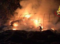 incendio vigili del fuoco fagnano olona