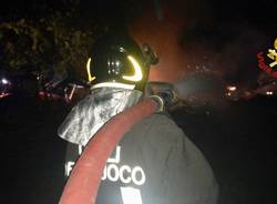 incendio vigili del fuoco fagnano olona