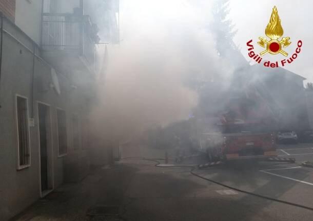 Incendio Venegono Inferiore