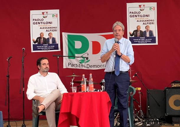 Varese - Paolo Gentiloni alla Festa dell'unità 2019