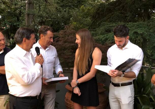 Michela e Davide, campioni di Aerobica, festeggiati al The Mode Dinner