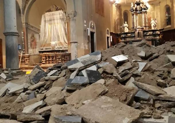 Arcisate: i lavori nella Basilica di San Vittore