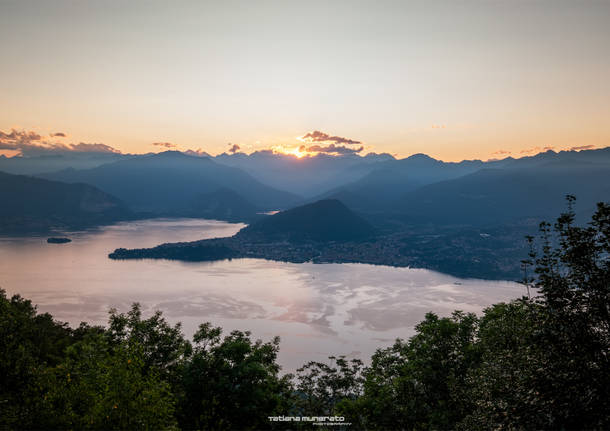 Tramonto sul Lago Maggiore dal Sasso del Ferro