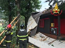 Maltempo nel Luinese, l\'intervento dei vigili del fuoco