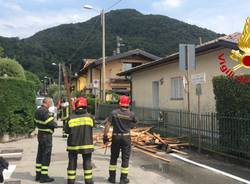 Maltempo nel Luinese, l\'intervento dei vigili del fuoco