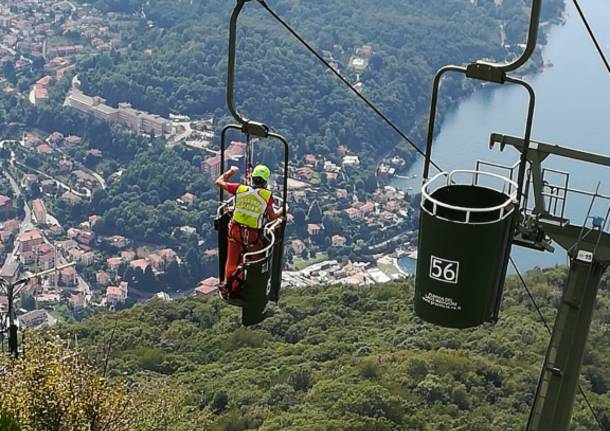 Soccorso alpino in azione al sasso del ferro