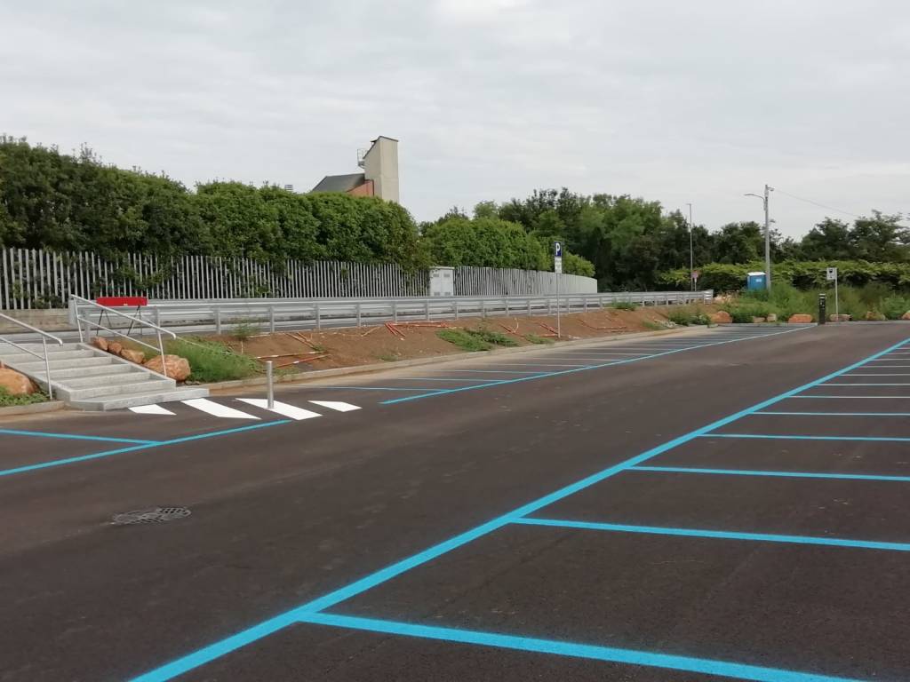 Il nuovo parcheggio di via Maspero, prima dell'inaugurazione