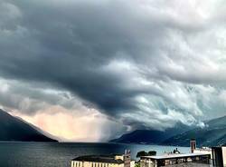 La pioggia sul Lago Maggiore