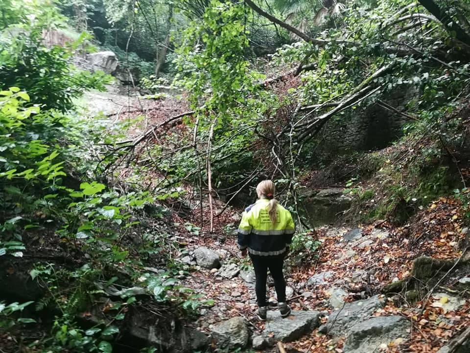 Parco del Campo dei Fiori, sopralluogo della Protezione Civile Valtinella