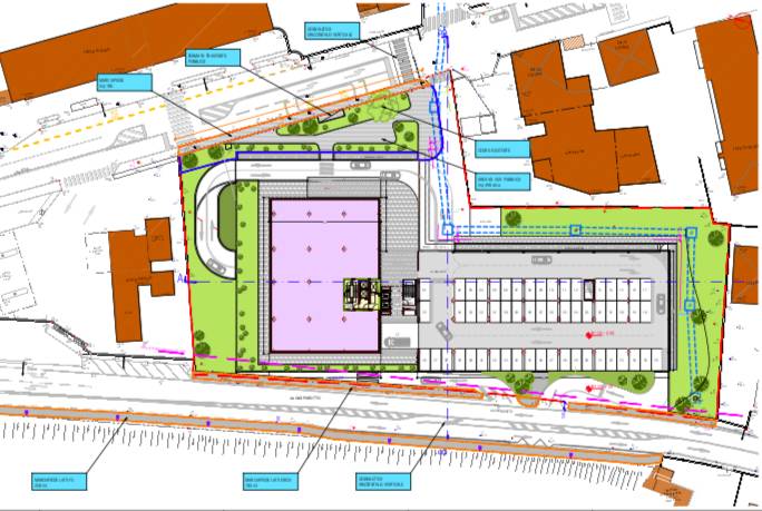 Una Rsa e un parcheggio multipiano davanti alla vecchia entrata dell'ospedale di Circolo