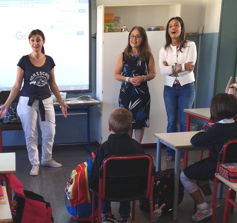Primo giorno di scuola a Gallarate