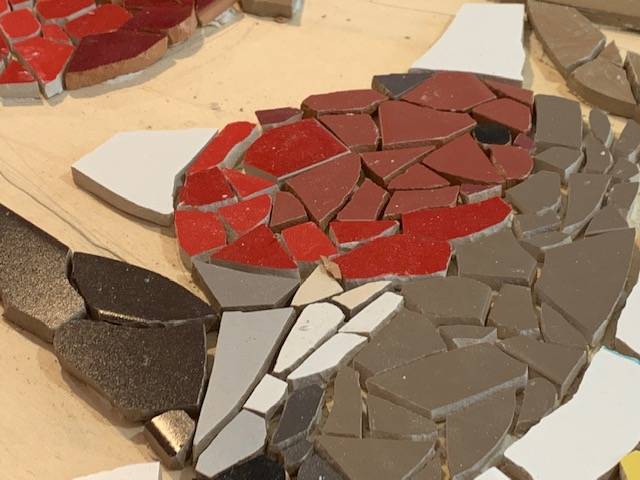 La scuola di mosaico nella sacrestia della chiesa