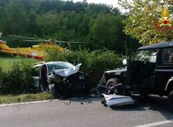 Castelseprio - Incidente Sp20 - foto di Alessandro Gorla e Vigili del fuoco