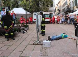 Croce Rossa, festa in centro a Varese (foto Luca Leone)