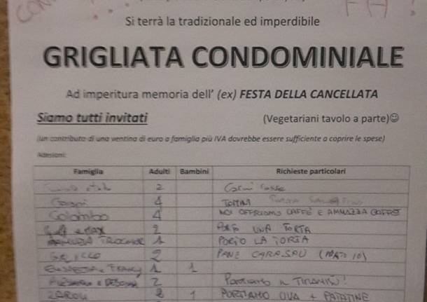 grigliata condominiale 