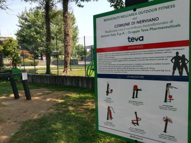 palestra a cielo aperto al parco vassallo nerviano pronta per allenarsi cava teva  5 