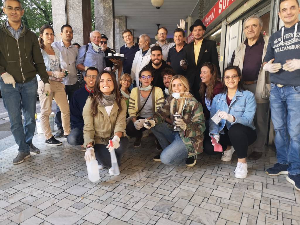 Pulizie portici Gallarate