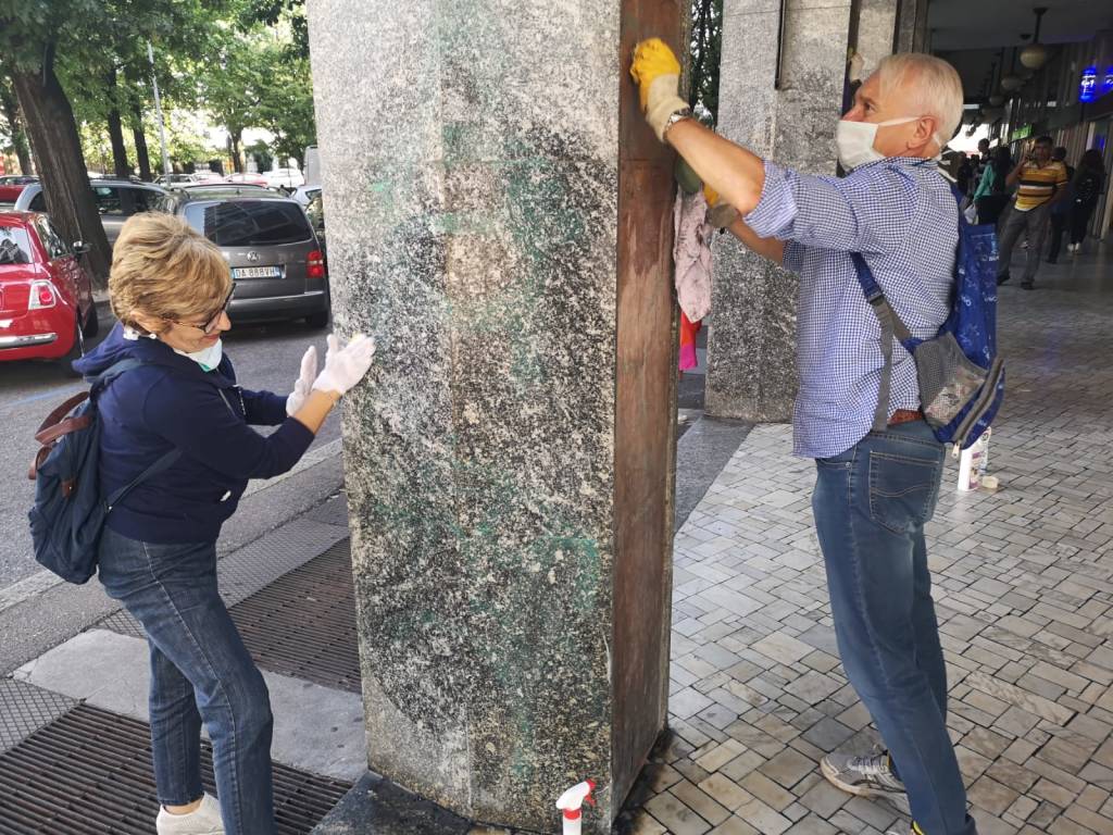 Pulizie portici Gallarate