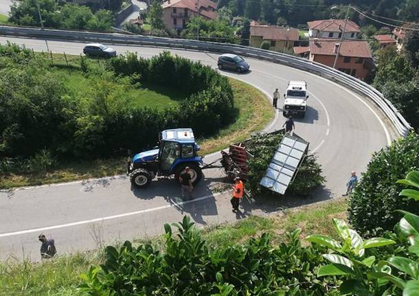 trattore perde carico rimorchio