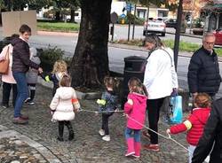 A lezione a piedi alla scuola Scotti