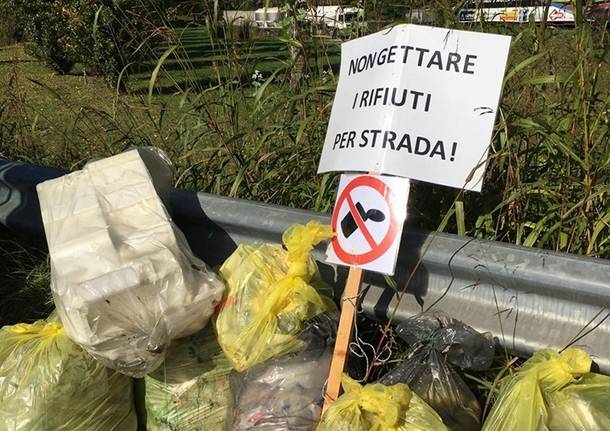 Ripulita la sp1 tra Gavirate e Gemonio