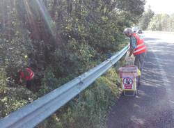 Ripulita la sp1 tra Gavirate e Gemonio