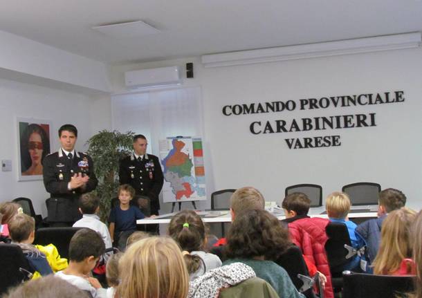 Gli alunni della Galilei in visita alla Caserma dei carabinieri