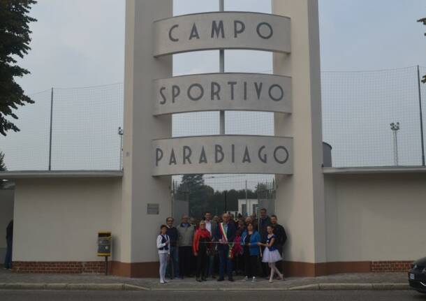 inaugurazione libero ferrario campo sportivo parabiago  1 