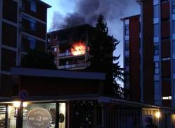 incendio appartamento via castelfidardo busto arsizio