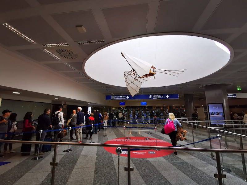 L'ornitottero di Leonardo da Vinci a Malpensa