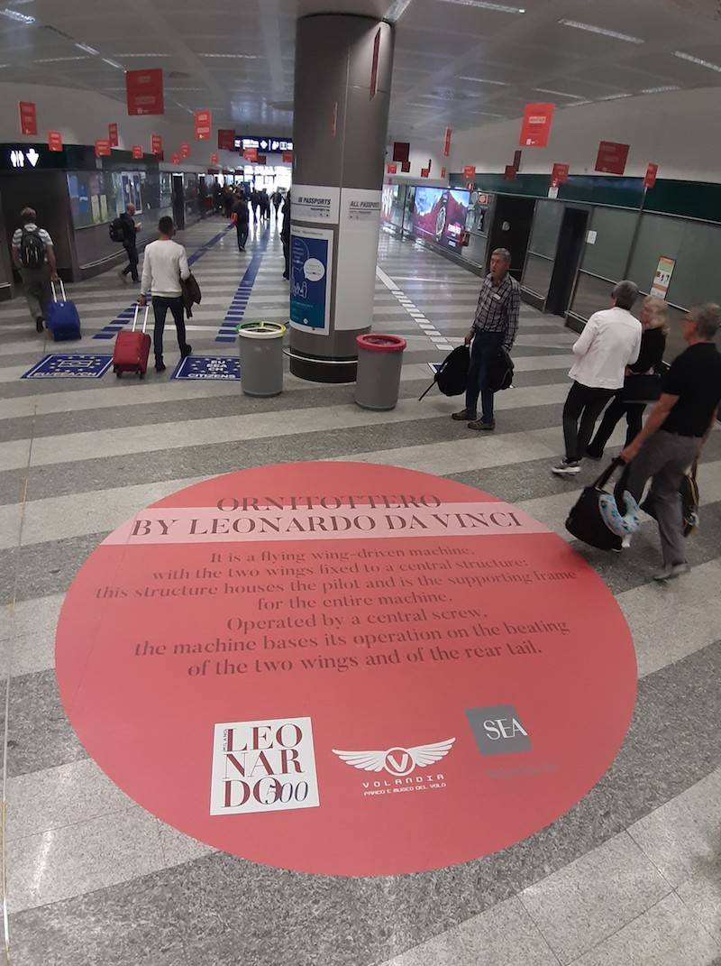 L'ornitottero di Leonardo da Vinci a Malpensa