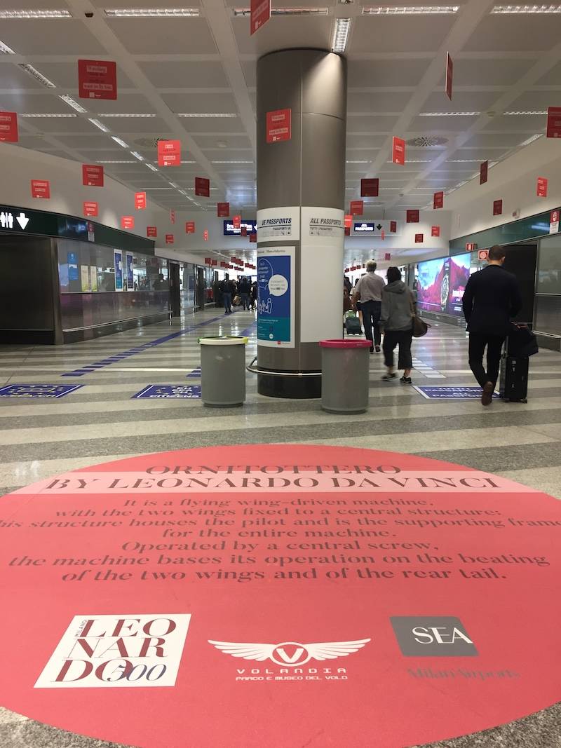 L'ornitottero di Leonardo da Vinci a Malpensa