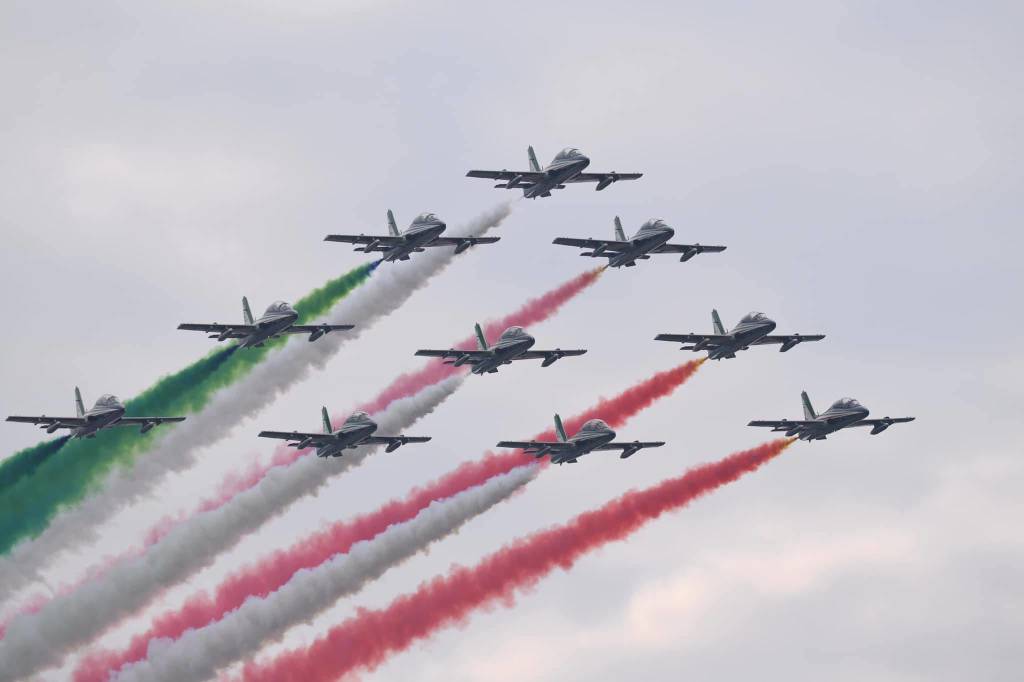 Le Frecce tricolori (foto di Roberto Vanola)