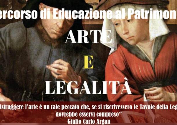 locandina incontri su legalità e arte