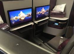 Qsuite Qatar Airways Malpensa