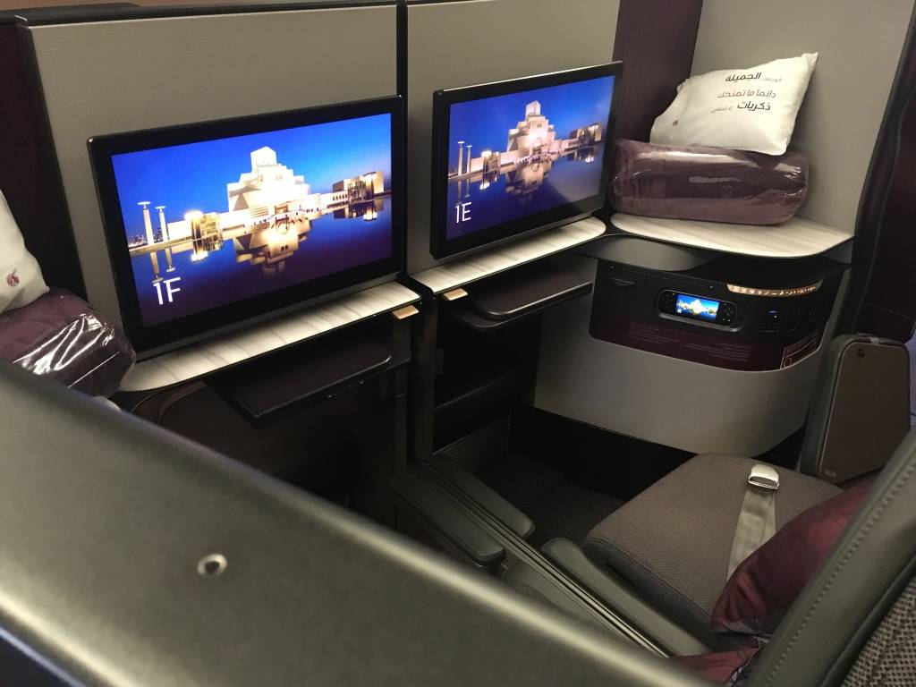 Qsuite Qatar Airways Malpensa