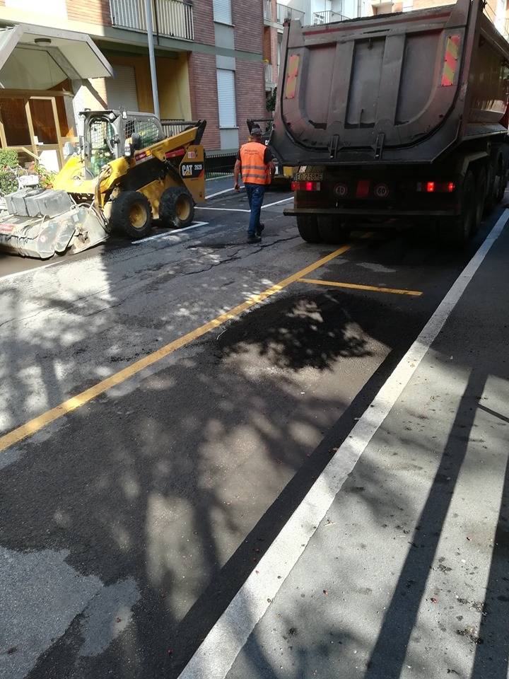 Saronno, lavori in via Reina