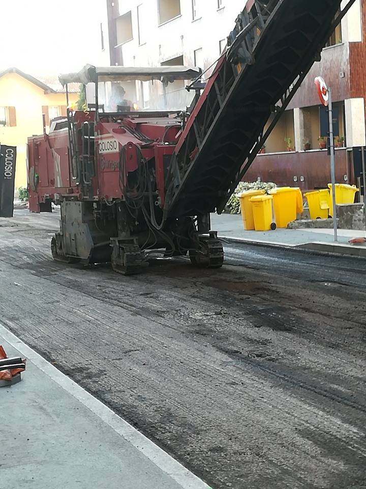 Saronno, lavori in via Reina