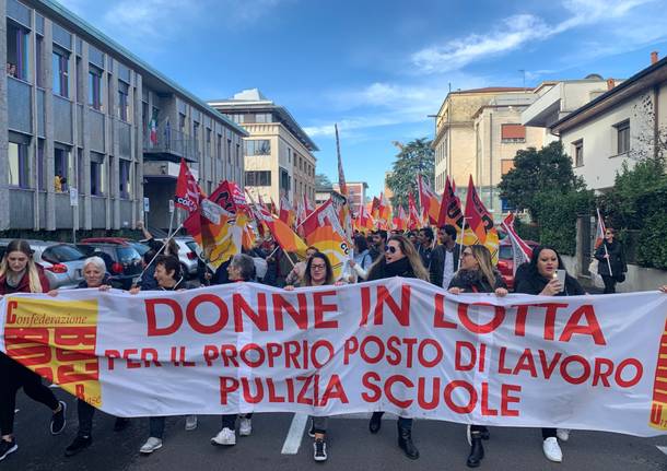 Manifestazione e corteo del sindacato Cub