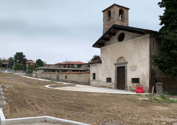 Brusimpiano - Lavori alla Chiesa di San Martino 