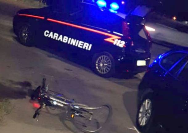 carabinieri notte investimento ciclista