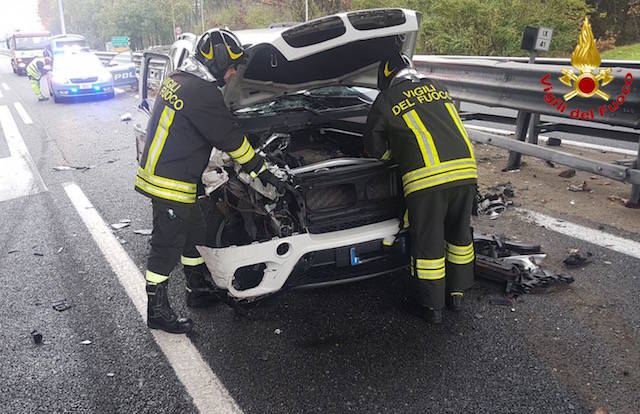Incidente in A8 allo svincolo di Buguggiate-Lago
